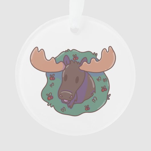 Christmas Moose  Ornament (voorkant)