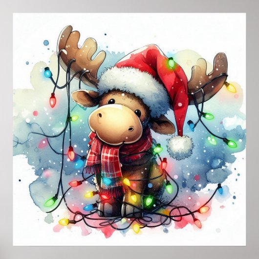 Christmas Moose Poster (Voorkant)
