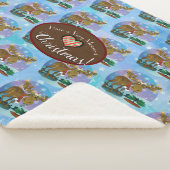 Christmas Moose Sherpa Deken (3/4)