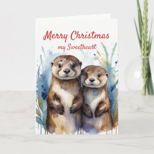 Christmas Moose-t Fun Otter Schattigee lieverd Feestdagen Kaart