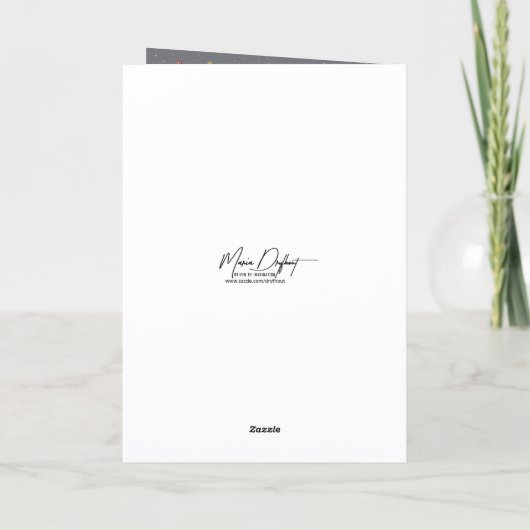 Christmas Moose Wearing an Ugly Sweater Kaart (Achterkant)