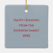 Christmas Moose With Holiday Lights Keramisch Ornament (Achterkant)