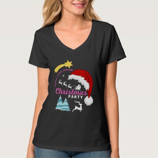 Christmas Motif Christmas Party  1 T-shirt (Voorkant)
