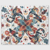 Christmas Motifs Cadeaupapier (Vlak)