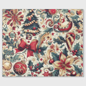 Christmas Motifs Wrapping Paper n3 Cadeaupapier (Vlak)