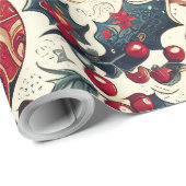 Christmas Motifs Wrapping Paper n3 Cadeaupapier (Rol Hoek)