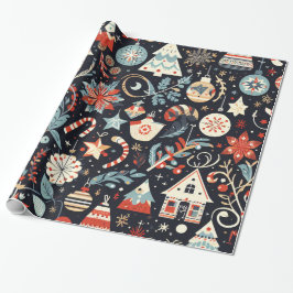 Christmas Motifs Wrapping Paper n4 Cadeaupapier