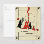 Christmas Mountain House  Briefkaart (Voorkant / Achterkant)