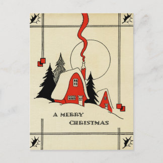 Christmas Mountain House Briefkaart