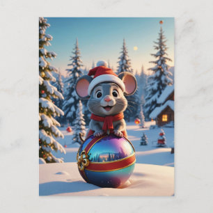 Christmas Mouse Briefkaart