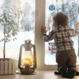 Christmas Mouse Custom-Cut Vinyl Sticker