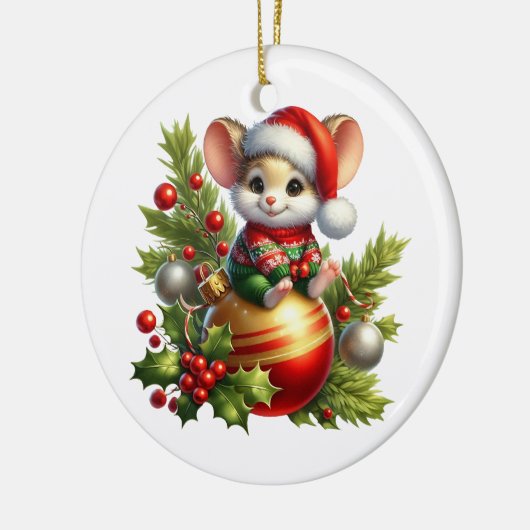 Christmas Mouse Ornament (Links)