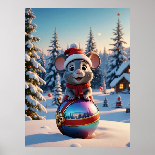 Christmas Mouse Poster (Voorkant)