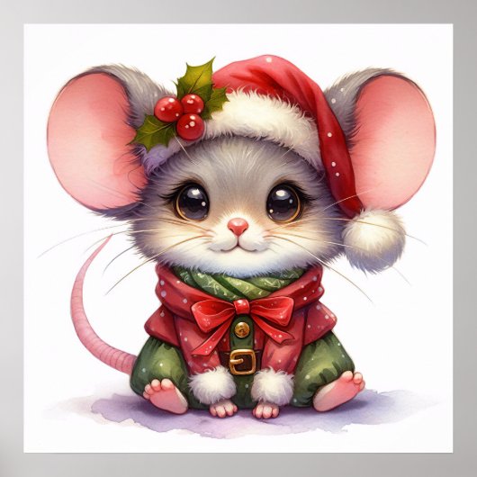 Christmas Mouse Poster (Voorkant)