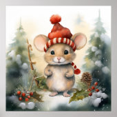 Christmas Mouse Poster (Voorkant)
