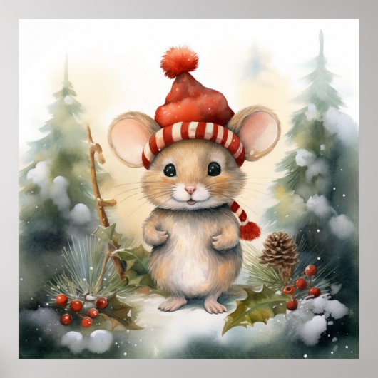 Christmas Mouse Poster (Voorkant)