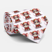 Christmas Mouse Stropdas (Opgerold)