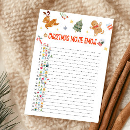 Christmas Movie Emoji Game Feestdagenkaart