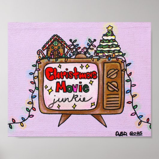Christmas Movie Junkie 2025 10x8 Poster (Voorkant)