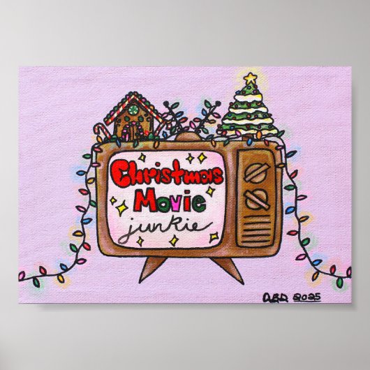 Christmas Movie Junkie 2025 - 5x7 Poster (Voorkant)