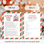 Christmas Movie Trivia Game Feestdagenkaart