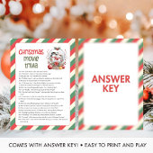 Christmas Movie Trivia Game Feestdagenkaart