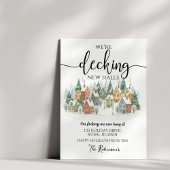 Christmas Moving Announcement, New Address Feestdagenkaart