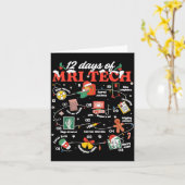 Christmas Mri Tech 12 Days Of Mri Technician New M Kaart (Gele Bloem)