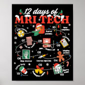 Christmas Mri Tech 12 Days Of Mri Technician New M Poster (Voorkant)