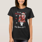 Christmas Mrs Santa Claus Sunglasses Funny Naughty T-shirt (Voorkant)