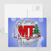 CHRISTMAS MT Massage Therapist Feestdagenkaart (Voorkant / Achterkant)