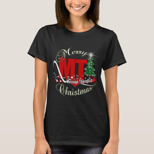 CHRISTMAS MT Massage Therapist T-shirt (Voorkant)