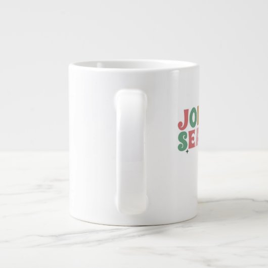 Christmas  Mug – Festive Evergreen Holiday Coc Grote Koffiekop (Achterkant)