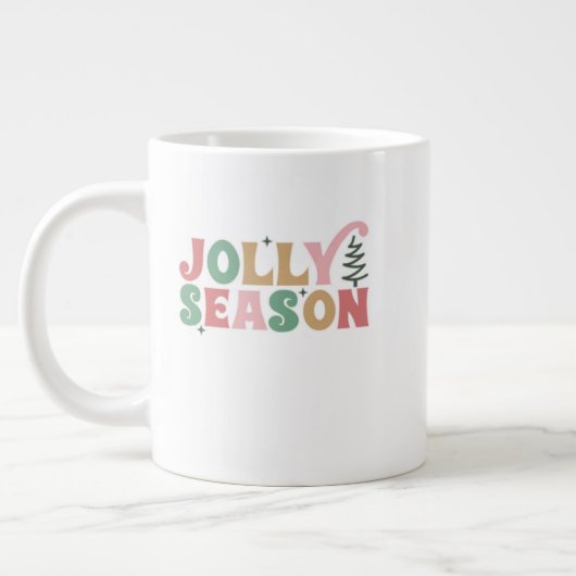 Christmas  Mug – Festive Evergreen Holiday Coc Grote Koffiekop (Links)