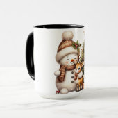 Christmas Mug | Festive Holiday Coffee Cup by Kali Mok (Voorkant links)