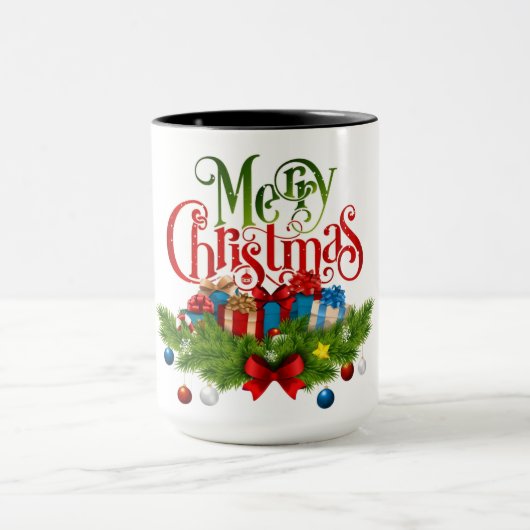 Christmas Mug | Festive Holiday Coffee Cup by Kali Mok (Midden)