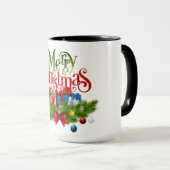 Christmas Mug | Festive Holiday Coffee Cup by Kali Mok (Voorkant rechts)