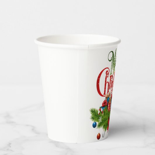 Christmas Mug | Festive Holiday Coffee Cup by Kali Papieren Bekers (Rechts)