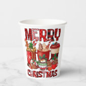 Christmas Mug | Festive Holiday Coffee Cup by Kali Papieren Bekers (Voorkant)