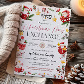 Christmas Mug Gift Exchange Party Invitation Kaart