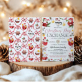Christmas Mug Gift Exchange Party Invitation Kaart