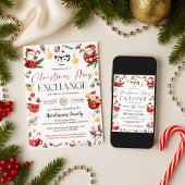 Christmas Mug Gift Exchange Party Invitation Kaart