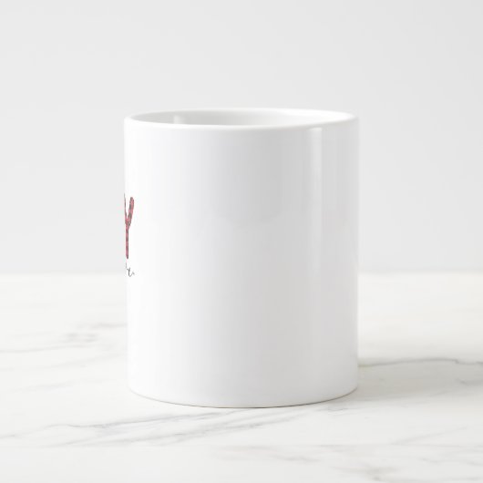 Christmas Mug – Glitter Holiday Cocoa & Coffee Cup Grote Koffiekop (Voorkant)