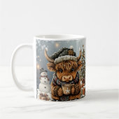 Christmas Mug Highland Cow Koffiemok (Links)