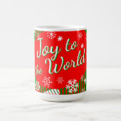 Christmas Mug – Joy to the World Red & Green Koffiemok (Center)