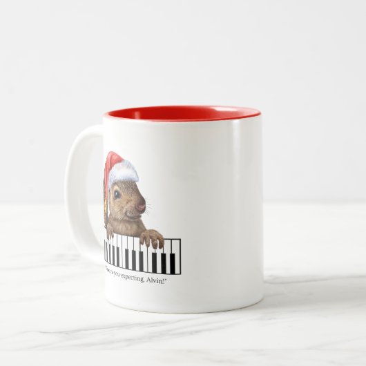 Christmas Mug Tweekleurige Koffiemok (Voorkant links)