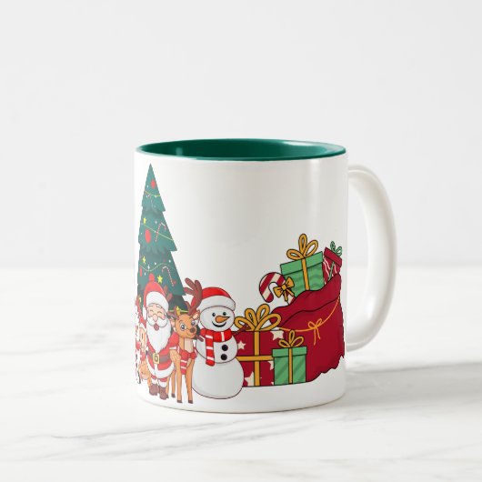 Christmas Mug Tweekleurige Koffiemok (Voorkant rechts)