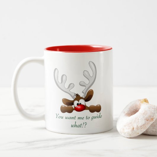 Christmas Mug Tweekleurige Koffiemok (Met donut)