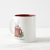 Christmas Mug Tweekleurige Koffiemok (Voorkant links)