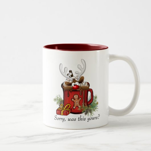 Christmas Mug Tweekleurige Koffiemok (Rechts)
